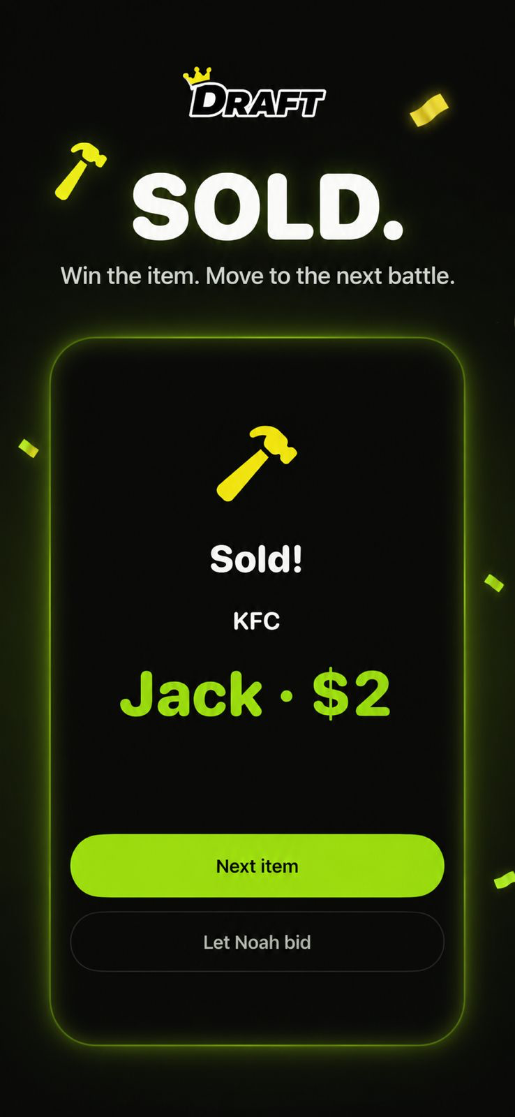 BLASTED sold result